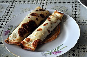 Two Blins/Puncakes on the Plate.